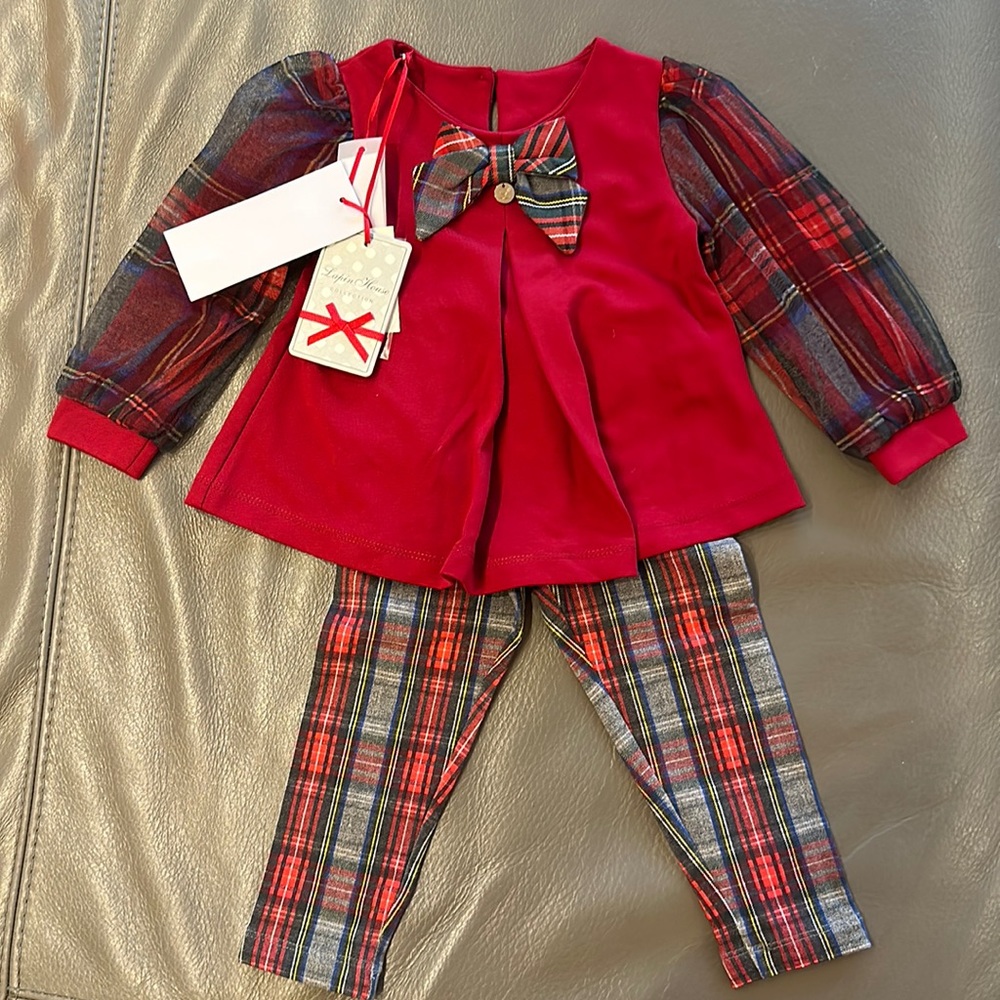 NWT Lapin House holiday Christmas outfit.
